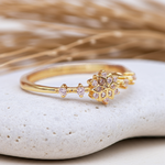 dainty gold ring - womens gold jewellery by indie and harper australia