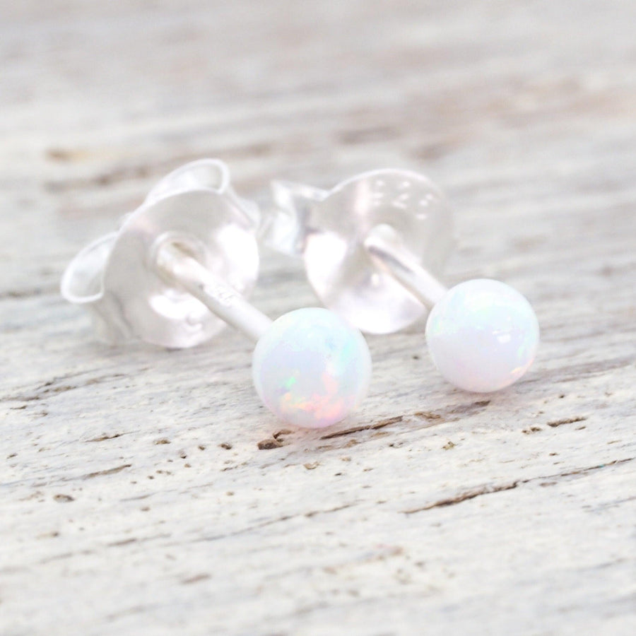Dainty Mermaid Opal Earrings - womens opal jewellery by indie and harper
