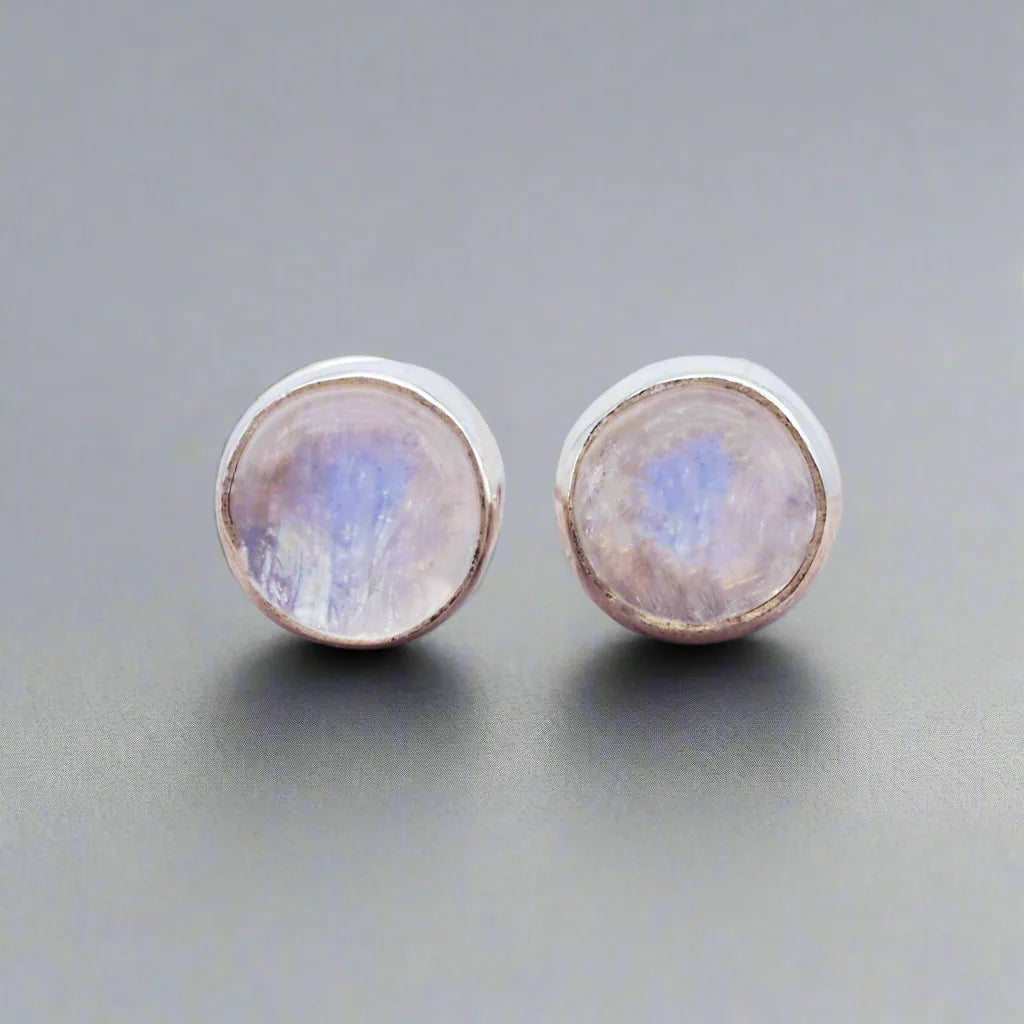 dainty sterling silver moonstone earrings by indie and harper moonstone jewellery australia