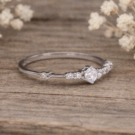 Indie and Harper dainty sterling silver ring - womens jewellery australia