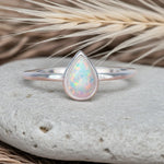 dainty sterling silver opal ring by indie and harper australia