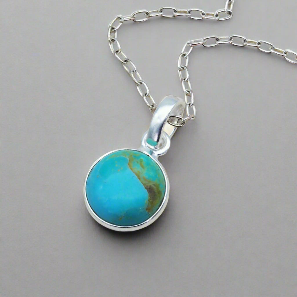 sterling silver turquoise necklace - women's turquoise jewellery by indie and harper australia