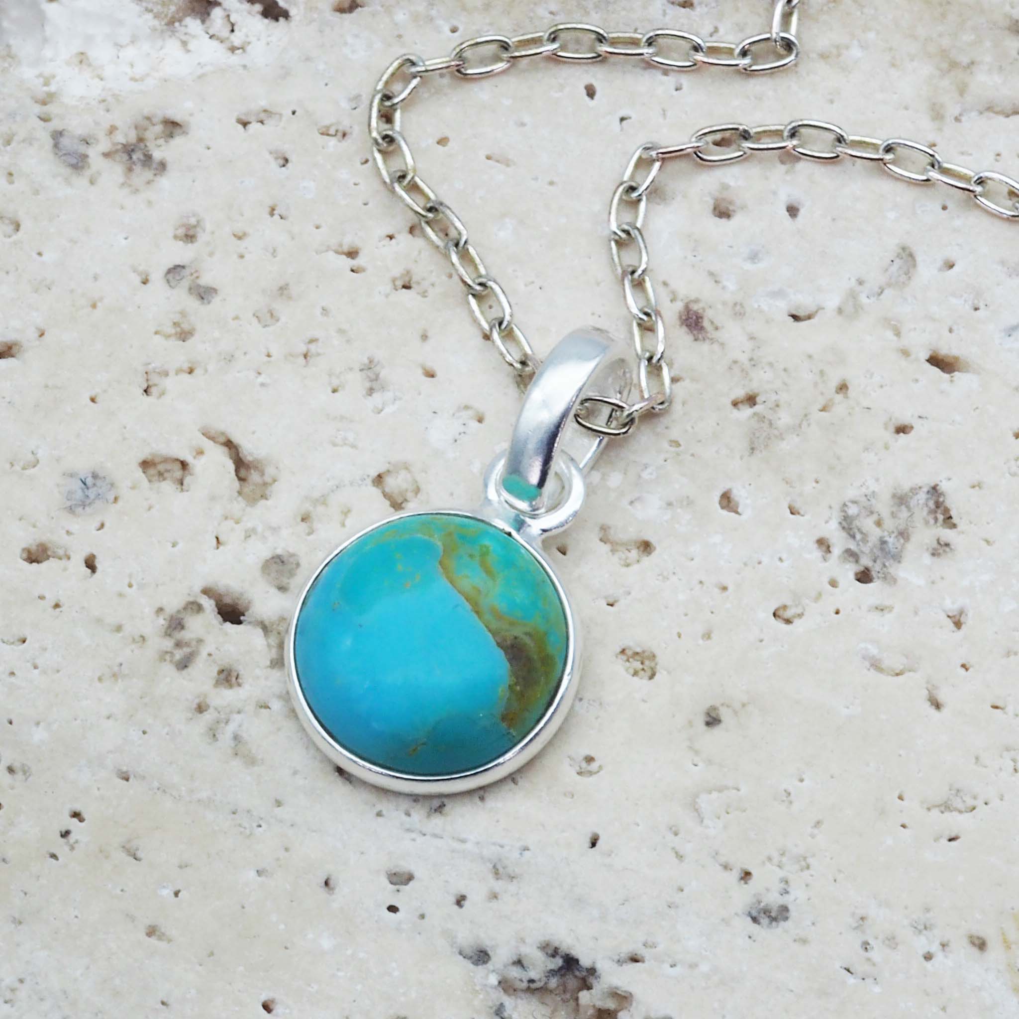 sterling silver turquoise necklace