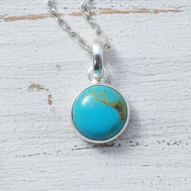 sterling silver turquoise necklace - women's turquoise jewellery by indie and harper australia