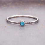 December Silver Stacker Ring 