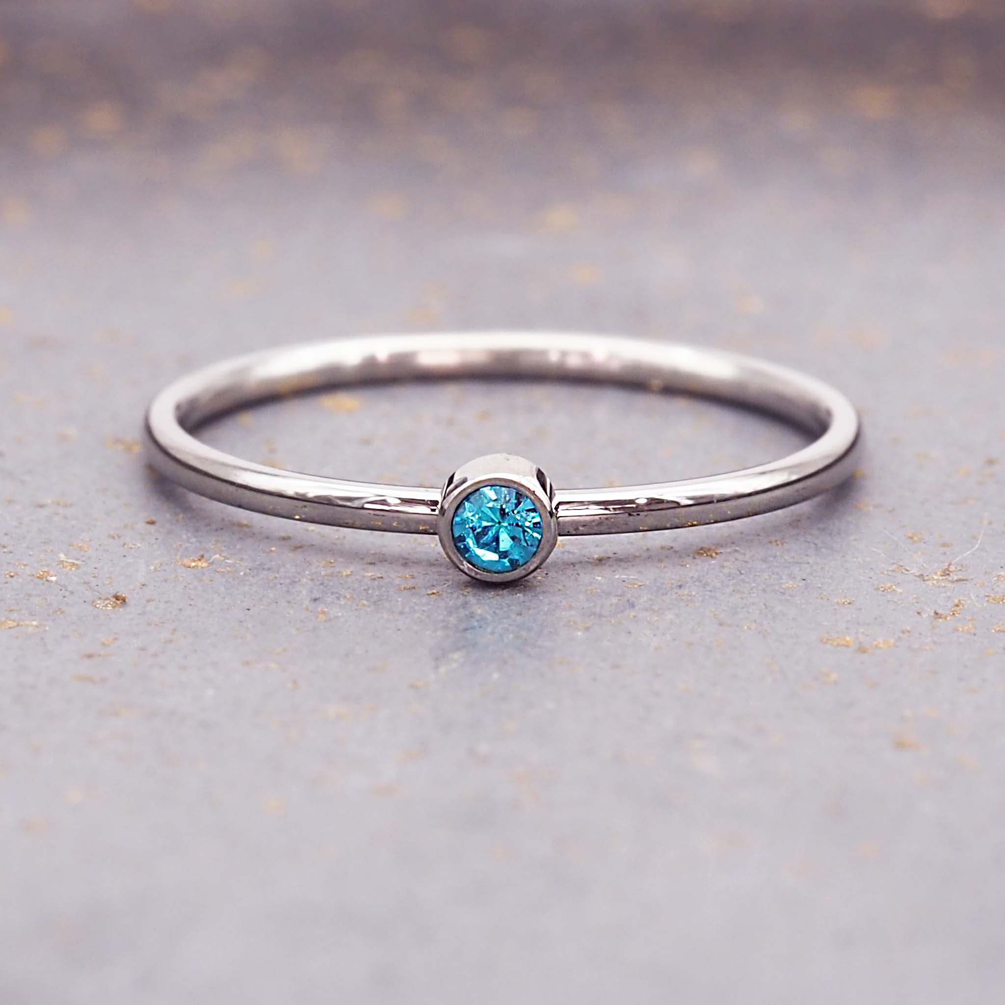 December Silver Stacker Ring 