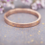 rose gold band ring - rose gold waterproof jewellery by indie and harper