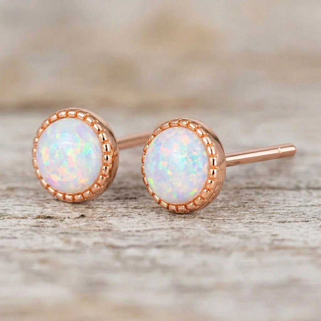 Earrings with the balls removed from the stud posts