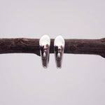 dainty earrings for women - sterling silver huggies by indie and harper australia