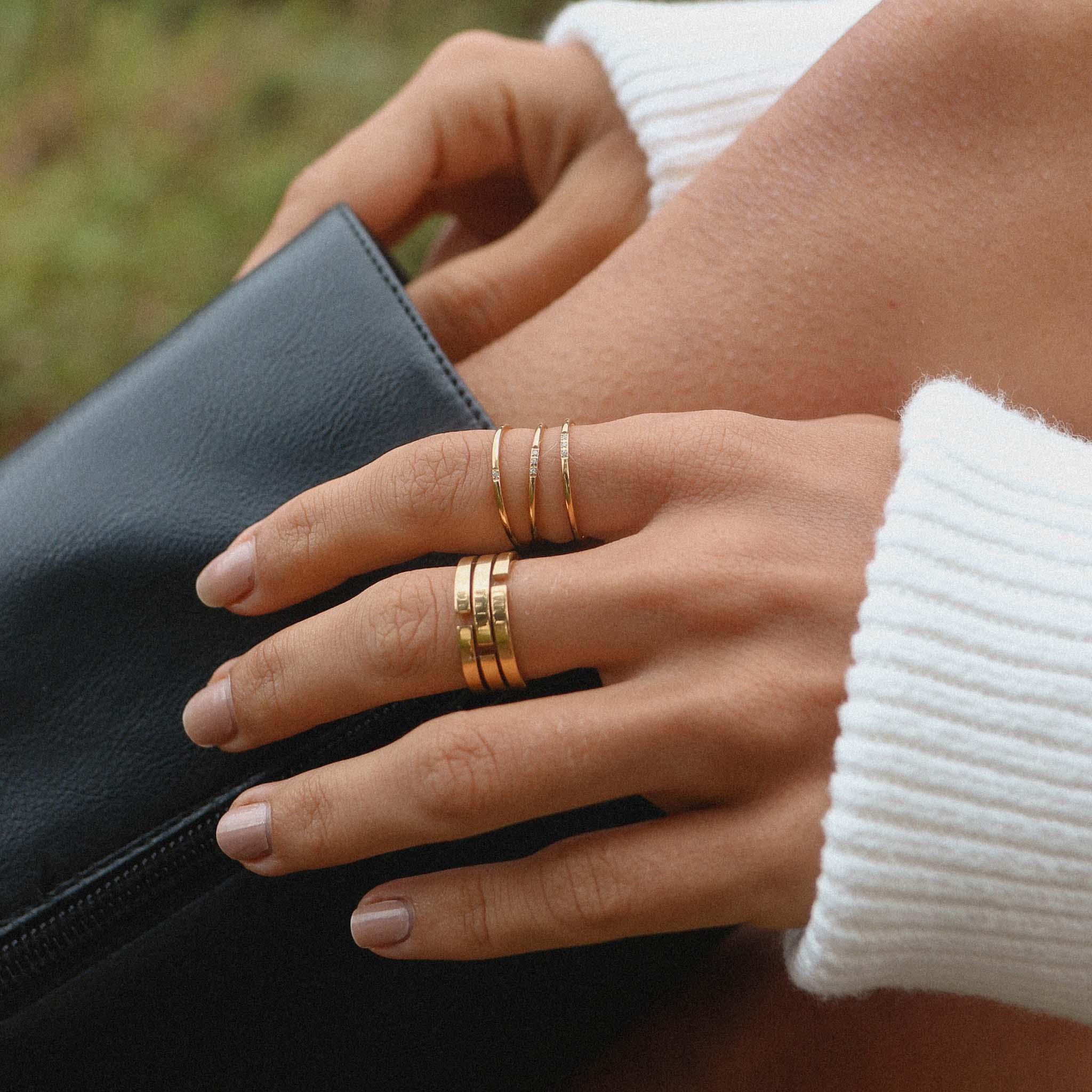 Elia Stacking Ring - womens jewellery by indie and harper