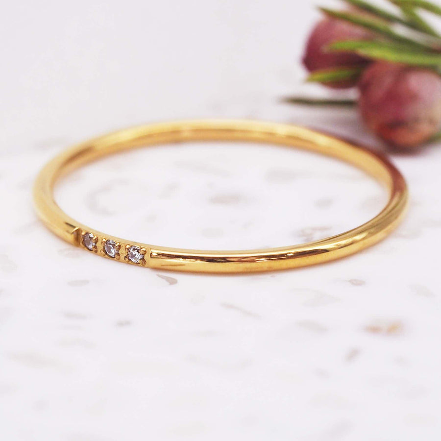 gold stacker Ring - womens gold jewellery by indie and harper