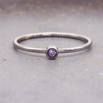 February Silver Stacker Ring 