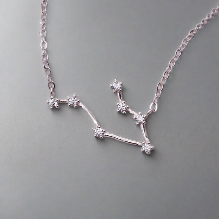 sterling silver Gemini Constellation Necklace - womens constellation jewellery