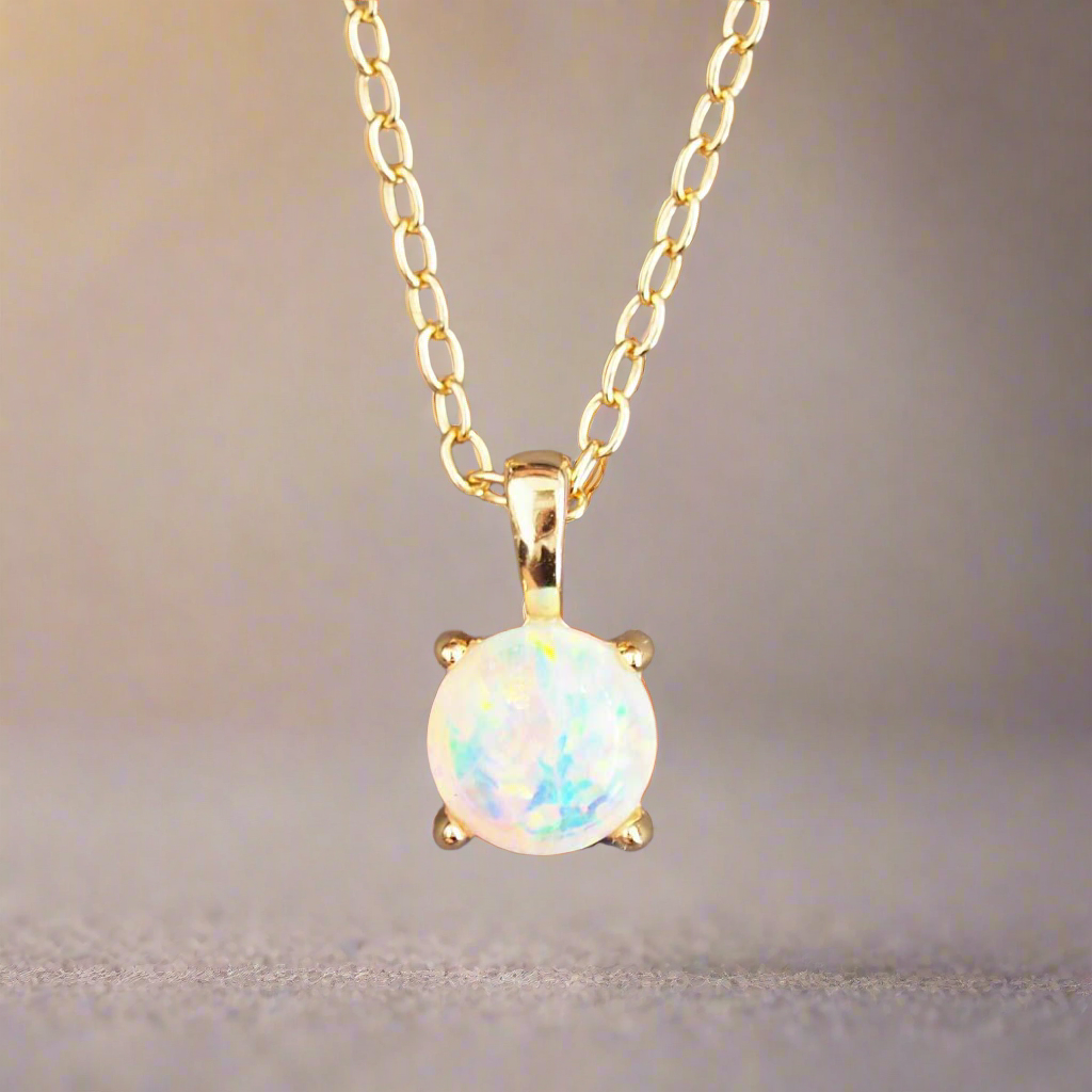 Dainty Opal Necklace