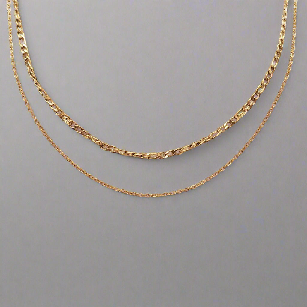 Gold layered Necklace - gold waterproof jewellery by Australian jewellery brands indie and Harper