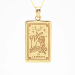 gold the lovers tarot card necklace by indie and harper jewellery australia