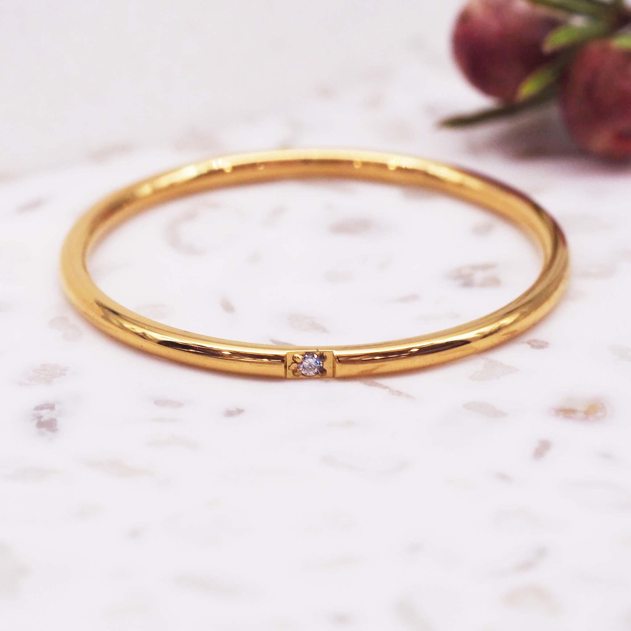 indie and harper dainty gold stacker ring