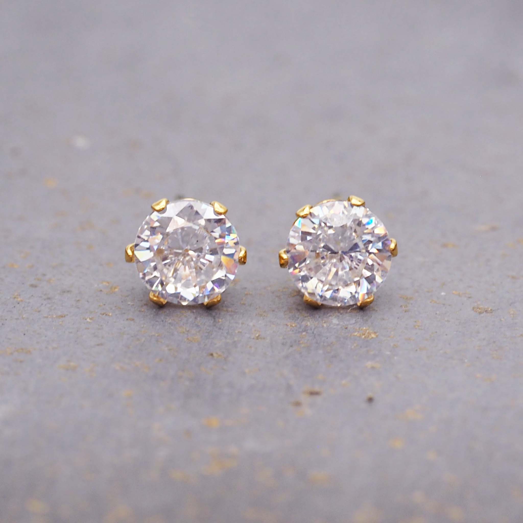 Gold studs part of our Gold earring stack - gold jewellery by Australian jewellery brands indie and Harper