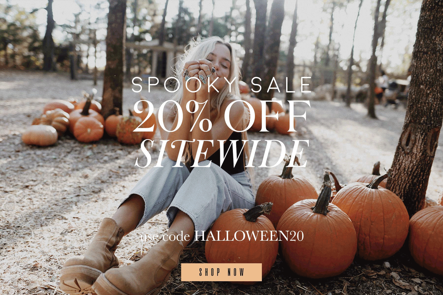 halloween sale web banner