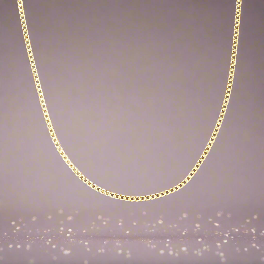 Indie and Harper dainty 9k gold chain necklace australia