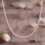 dainty 9k rose gold chain necklace by indie and harper
