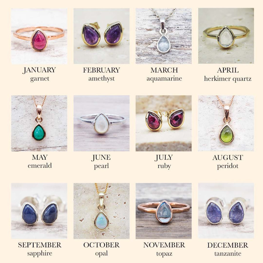 October Birthstone Opal Necklace indie and harper