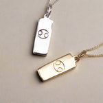 Cancer Necklaces in Sterling silver and gold - womens zodiac necklaces by australian jewellery brands online indie and harper