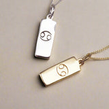 Cancer Necklaces in Sterling silver and gold - womens zodiac necklaces by australian jewellery brands online indie and harper