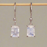 indie and harper Sterling silver classic moonstone earrings
