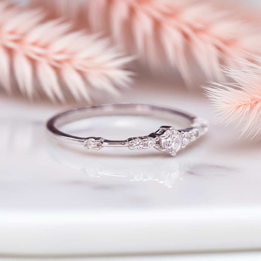 Indie and Harper dainty sterling silver ring - womens jewellery australia