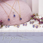 indie and harper december birthstone tanzanite jewellery in silver, rose gold and gold