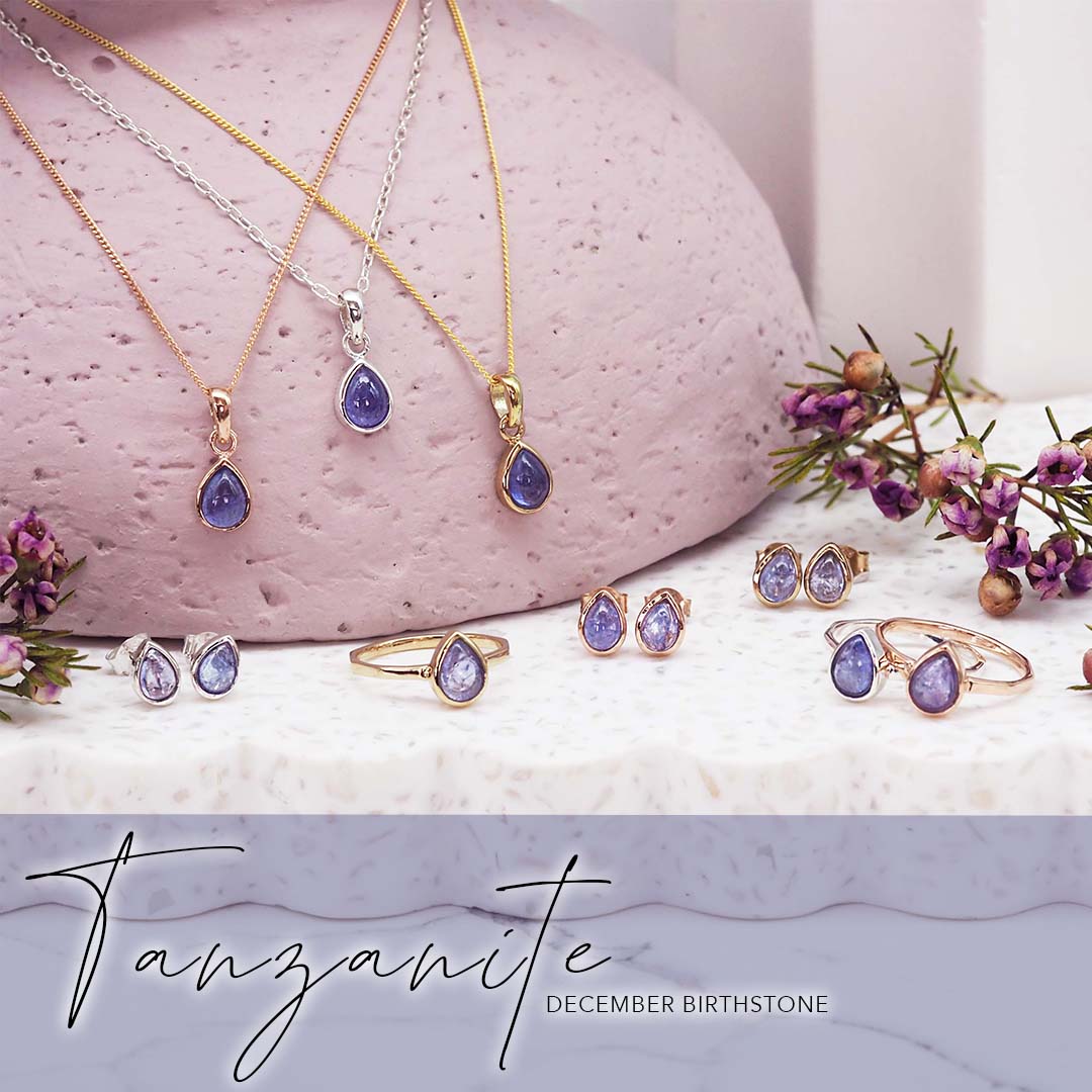 indie and harper december birthstone tanzanite jewellery
