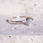 indie and harper sterling Silver moonstone ring - Celestial Moonstone Jewellery Australia