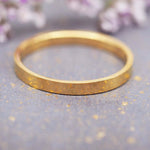 gold band ring - gold waterproof jewellery Australia by indie and harper