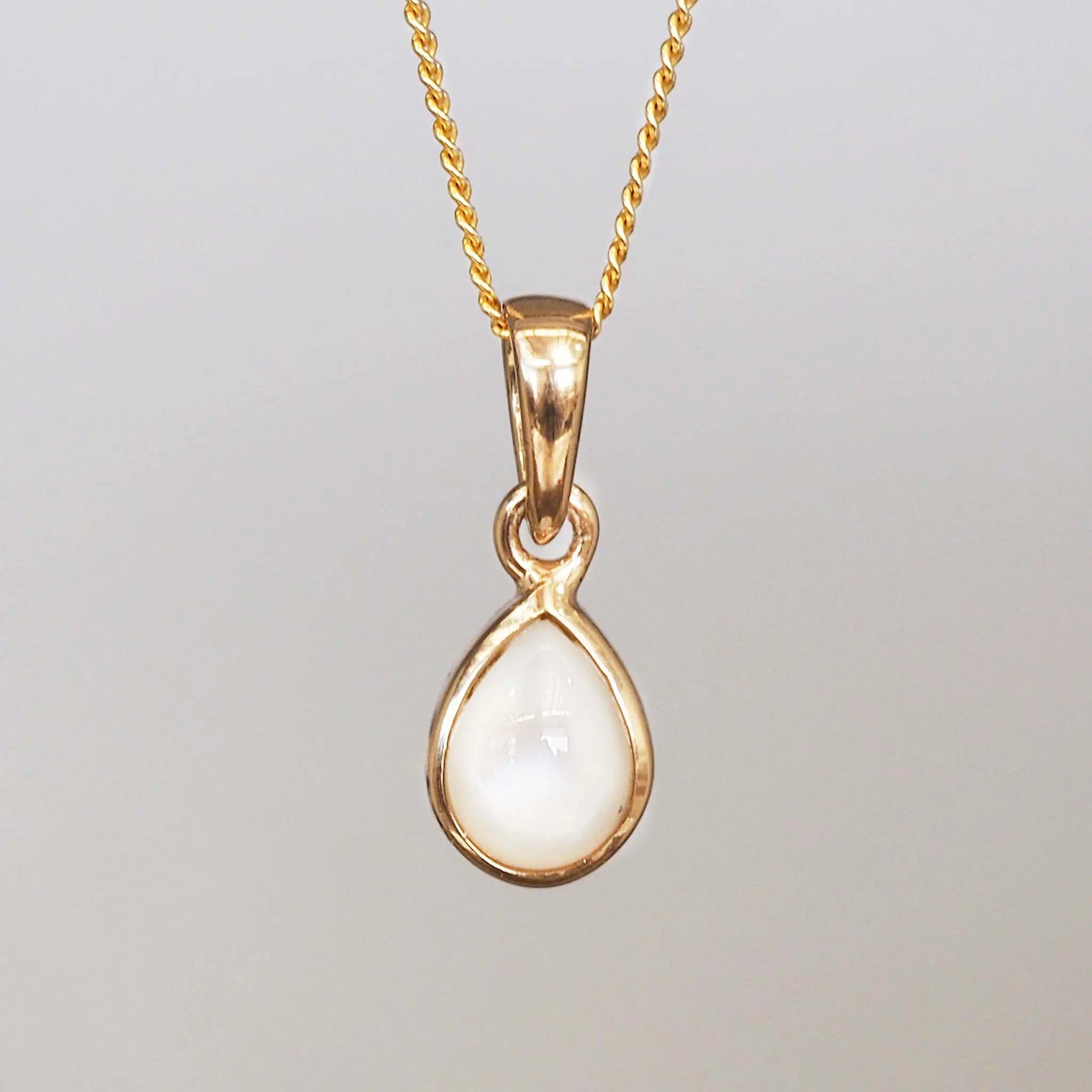 indie and harper gold june birthstone pearl necklace