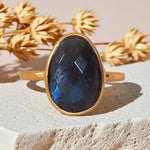 gold labradorite ring by indie and harper jewellery australia