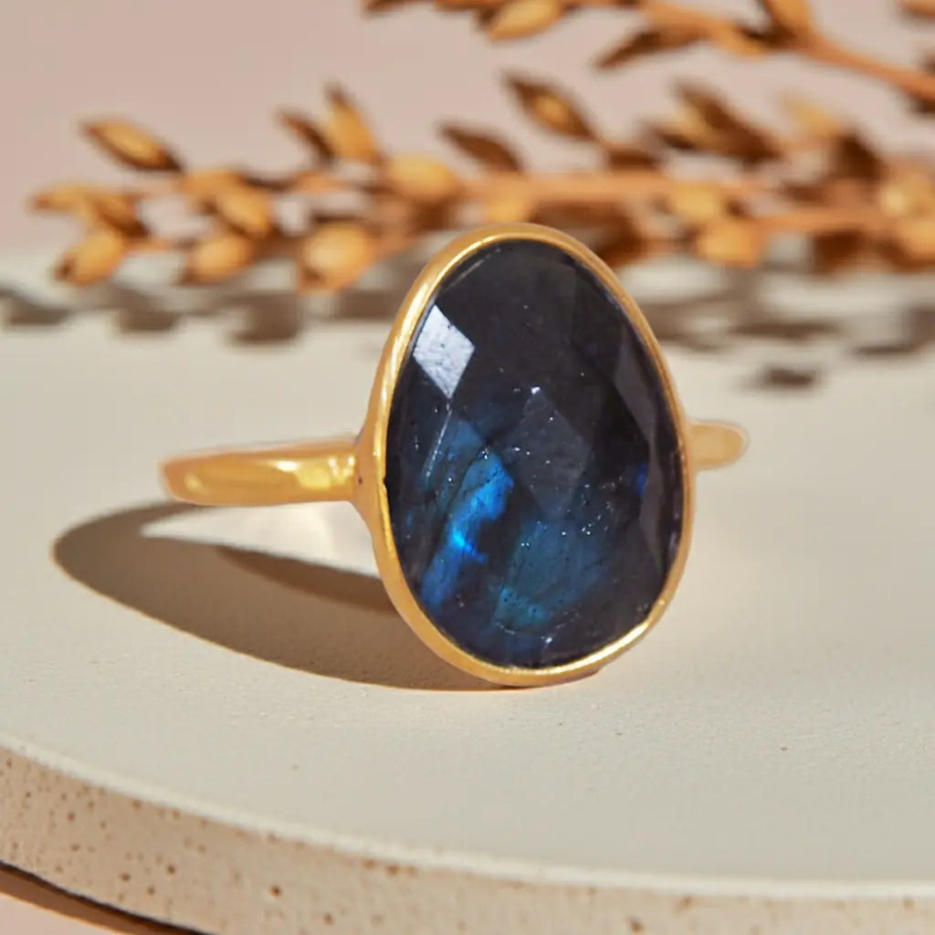 gold labradorite ring by indie and harper australia jewellery