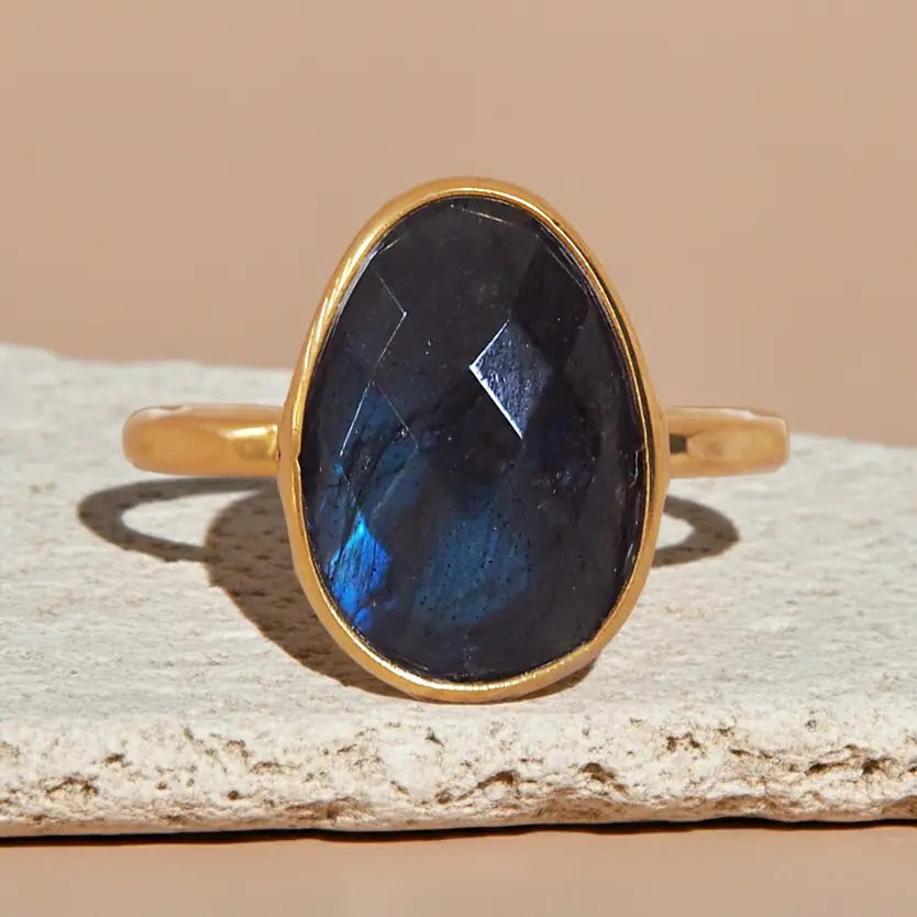 gold labradorite ring by indie and harper jewellery australia