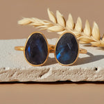 gold labradorite rings by indie and harper jewellery australia