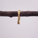 indie and harper gold dainty cubic zirconia hoop 