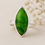 sterling silver green turquoise ring by indie and harper australian jewellery 
