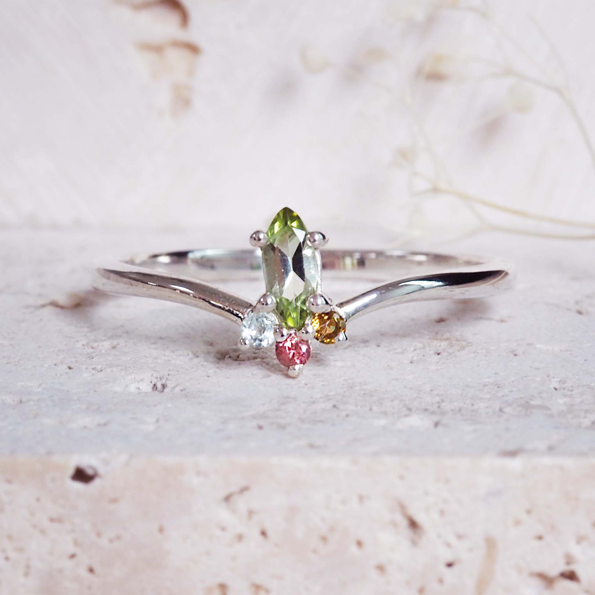  www.indieandharper.com Limited Edition Rainbow Tourmaline Ring