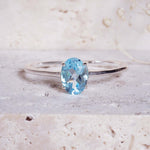 indie and harper sterling silver natural blue topaz ring