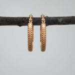 indie and harper waterproof rose gold hoop earrings