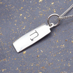 indie and harper sterling silver Capricorn Necklace