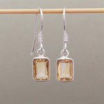 indie and harper sterling silver citrine earrings - gemstone jewellery australia