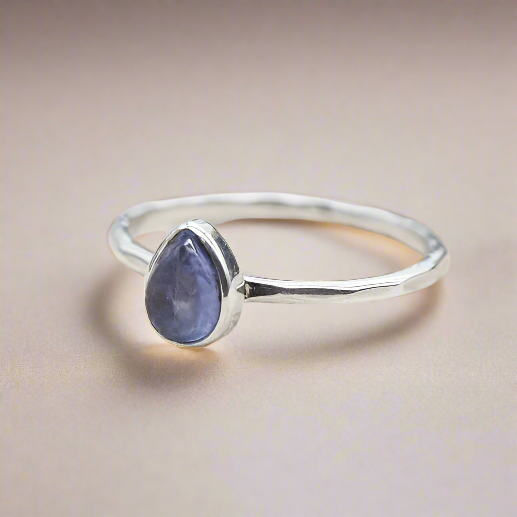 indie and harper sterling silver december birthstone tanzanite ring