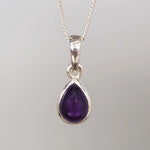 sterling silver february birthstone amethyst necklace by indie and Harper australia 