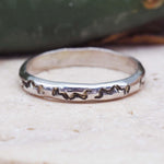Silver Hand Carved Navajo Ring - native american jewelry by indie and harper australia