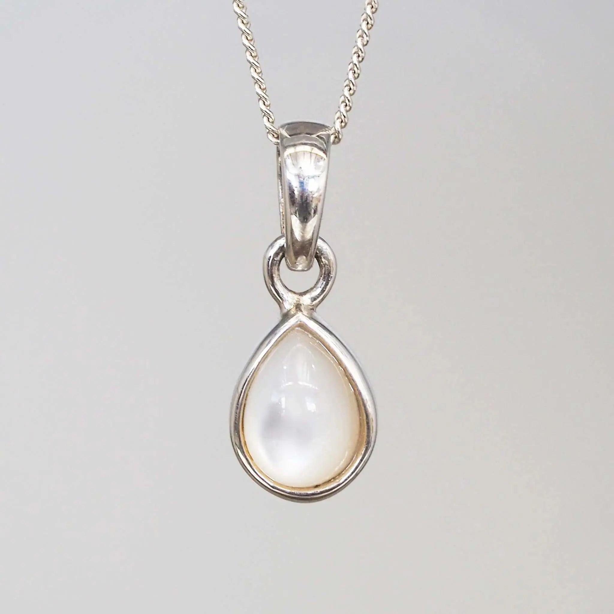 indie and harper sterling silver june birthstone pearl necklace